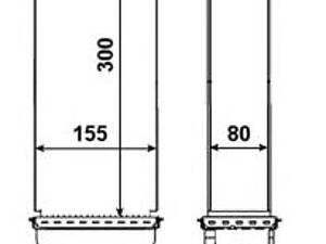 NRF 30460. Радиатор интеркулера