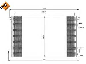 NRF 35467. Радиатор кондиционера