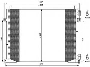 NRF 35482. Радиатор кондиционера