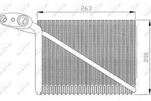 NRF 36077 Радіатор кондиціонера Audi A4/VW Passat 1.6-2.8 94-05