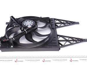 NRF 47374 Вентилятор радиатора Skoda Rapid/Fabia 99- (с диффузором)