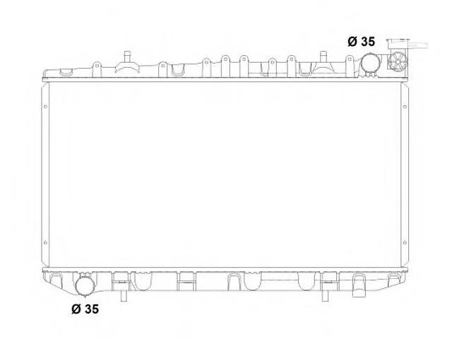 NRF 503497. Радиатор.