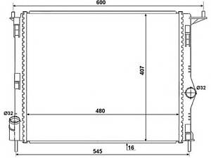 NRF 53069. Радиатор.