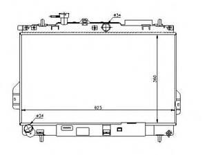 NRF 53362. Радіатор