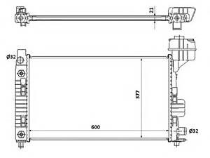 NRF 54718. Радиатор.