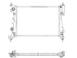 NRF 55341. Радиатор.