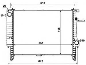 NRF 58117. Радиатор.