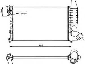 NRF 58174. Радиатор.