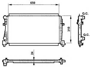 NRF 58438. Радиатор.