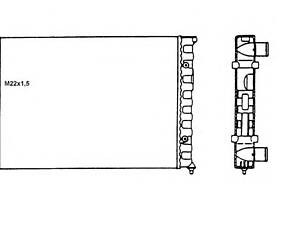 NRF 58819. Радіатор