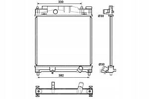 NRF ДВИГУН РАДІАТОР ВОДЯНИЙ TOYOTA IQ ASTON MARTIN CYGNET 1.0 1.3 1.33