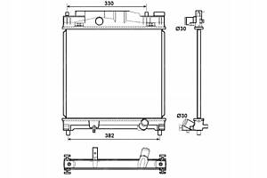 NRF ДВИГУН РАДІАТОР ВОДЯНИЙ TOYOTA IQ ASTON MARTIN CYGNET 1.0 1.3 1.33