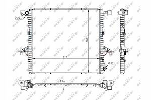 NRF ДВИГУН РАДІАТОР ВОДЯНИЙ VW AMAROK 2.0 2.0D 09/10-