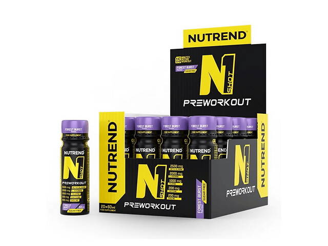Nutrend N1 Shot (20*60 ml, cherry crush) - Фото NaN