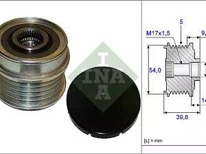 Обгонная муфта генератора INA 535017110