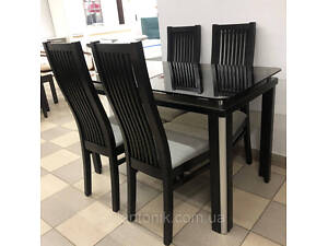 Обідній стіл Геліос на дерев'яних ногах