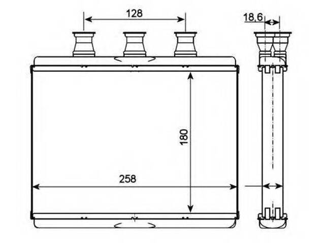 Обігрівач NRF 54278 на BMW 7 седан (E65, E66, E67) - Фото 1