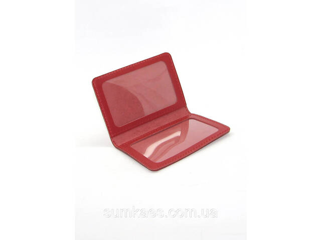 Обложка для документов (ID паспорт) DNK mini doc R-Gerb col.H красная - Фото 2