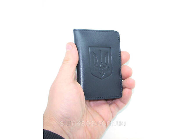 Обложка для документов (ID паспорт) DNK mini doc R-Gerb col.K синяя - Фото 6