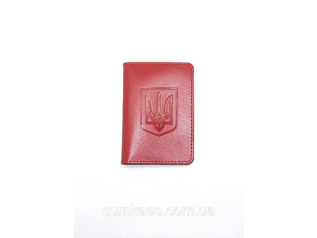 Обложка для документов (ID паспорт) DNK mini doc R-Gerb col.H красная - Фото 7