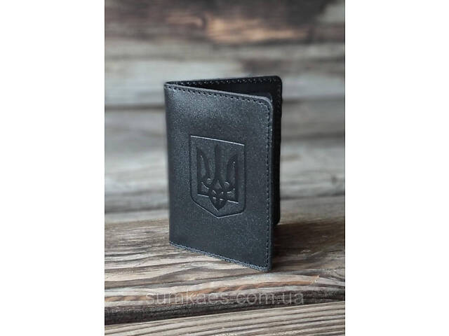 Обложка для документов (ID паспорт) DNK mini doc R-Gerb col.J черная - Фото 5