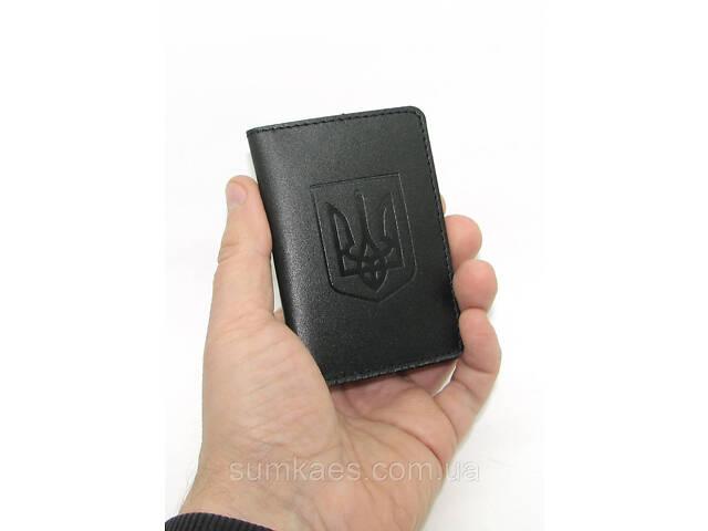 Обложка для документов (ID паспорт) DNK mini doc R-Gerb col.J черная - Фото 6