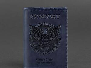 Обложка для паспорта BlankNote Темно-синий (BN-OP-USA-nn)