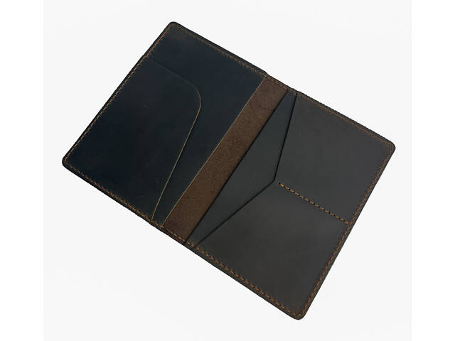 Обкладинка для паспорта із натуральної шкіри Crazy Horse odp2(6) коричнева - Фото 5