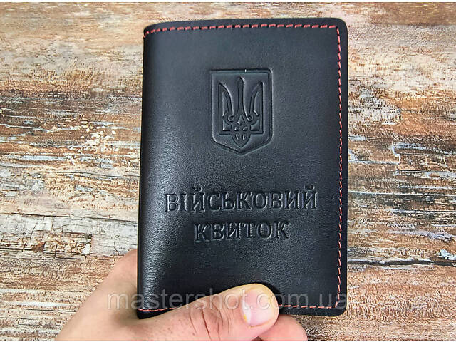 Обкладинка на документи шкіряна Військовий Квиток MS - Фото 7