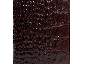 Обложка на ID паспорт кожаная бордовая KARYA 096-016