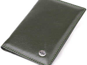 Обкладинка на паспорт універсального формату ST Leather 23081 9,5х13,5х1 см Зелений