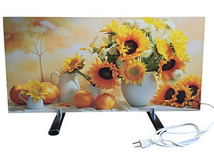 Обігрівач керамічний інфрачервоний ЕІК-3060 320 W підлоговий електрообігрівач соняшники