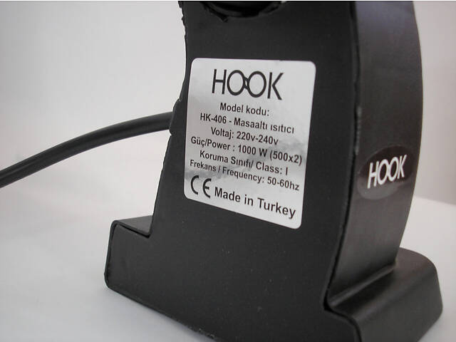 Нагрівач кварцевий інфрачервоний HOOK HK 406 1000W підлоговий електрообігрівач - Фото 4