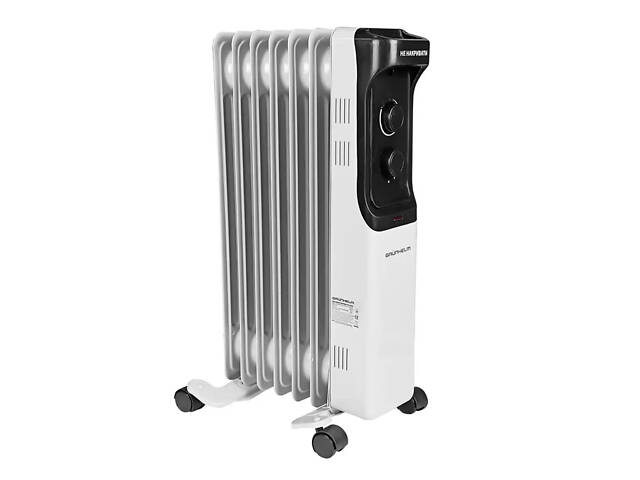 Обогреватель масляный Grunhelm GR-0715N 1500 Вт белый - Фото 2