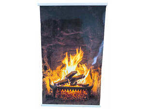 Обігрівач настінний підвісний картина шпалери з підігрівом камін 100 х 60 см