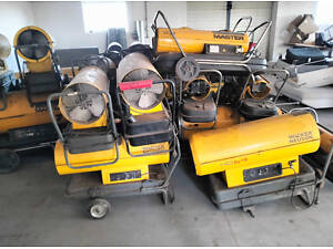 Обогреватели для склада, ангара, стройки, комплект 25 шт., Польша