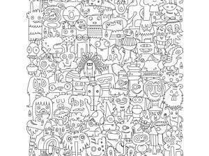 Шпалери-розмальовки Чудики 60*60 C-60017