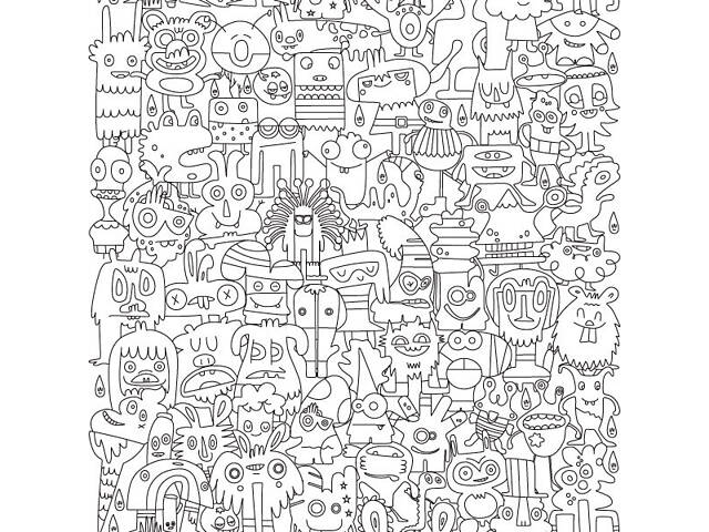 Шпалери-розмальовки Чудики 60*60 C-60017 - Фото 1