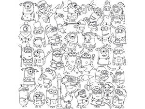 Шпалери-розмальовки Міньйони 60*60 C-60012