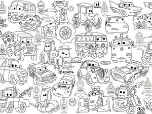 Шпалери-розмальовки Тачки 60*120 C-120006