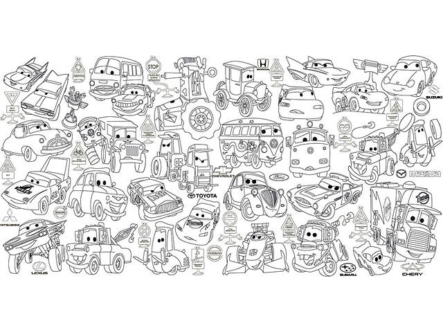 Шпалери-розмальовки Тачки 60*120 C-120006 - Фото 1