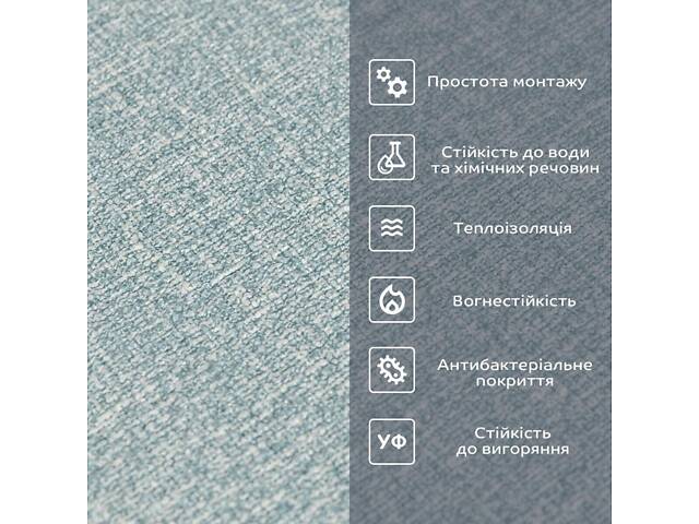 Обои самоклеющиеся 2800*500*2,5мм YM-10 BLUE WHITE (D) SW-00002021 - Фото 5