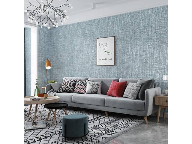 Обои самоклеющиеся 2800*500*2,5мм YM-10 BLUE WHITE (D) SW-00002021 - Фото 6