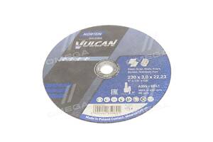 Обрізний диск по металу і нержавіючий. тм 'NORTON VULCAN'; O = 230х22, 2 мм, t = 3.0 мм (N 70V108 UA51