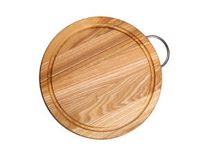 Обрабочная деревянная доска круглая 25 см ясень C8W250