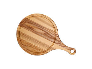 Обработанная деревянная доска с круглой основой 30 см ясень C19W300450