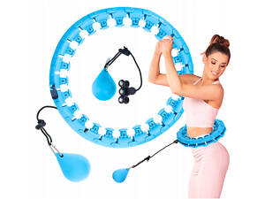 Обруч (хулахуп) масажний 4FIZJO з обтяженням Sky Blue (P-5907739316837)