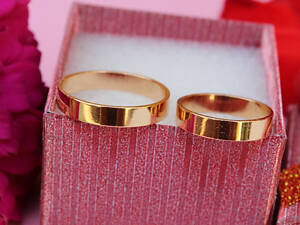 Обручне кільце Xuping Jewelry американка 5 мм 16,17,18,19,20,21,22,23,24 золотисте 20