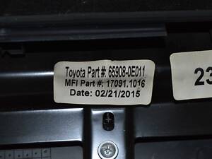 Обшивка двери (карточка) зад лев Toyota Highlander 14- серая (03) на зч 67640-0E730-C0