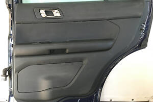 Обшивка двери (карточка) задняя правая Ford Explorer 16-19 рест, кожа черн, police, царапины FB5Z-78